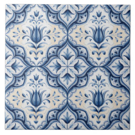 Azulejo Blue Dutch Delft Pattern 
