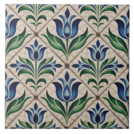 Azulejo Blue Dutch Delft Pattern 