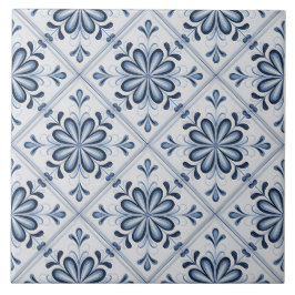 Azulejo Blue Dutch Delft Pattern 