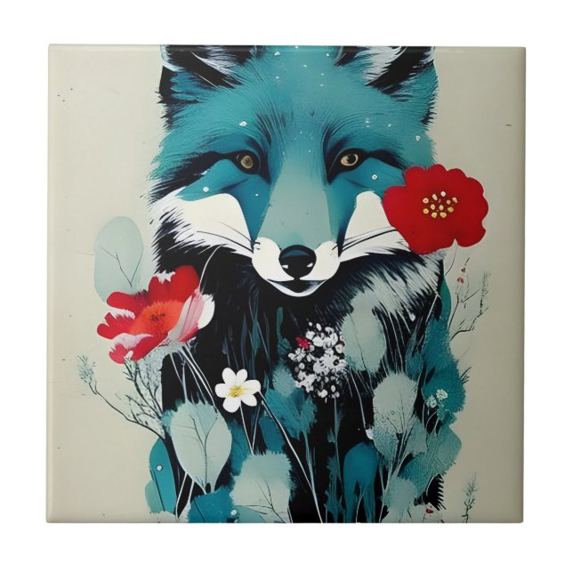 Azulejo Blue Fox Ceramic Tile (Frente)