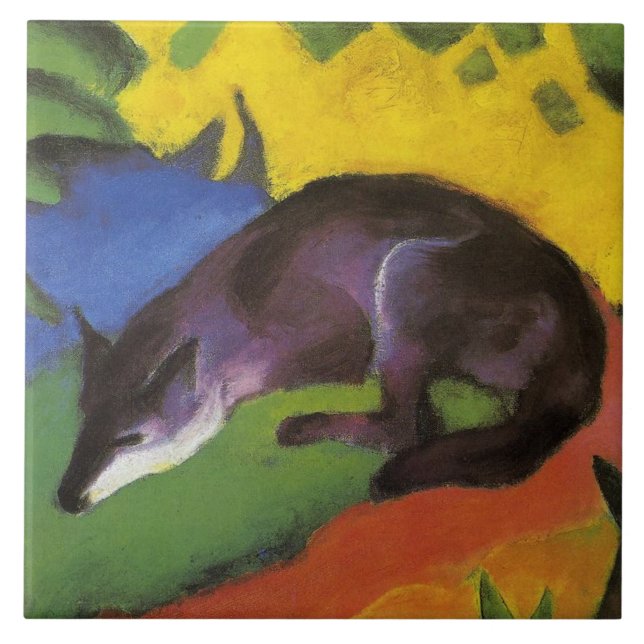 Azulejo Blue Fox (de Franz Marc) (Frente)