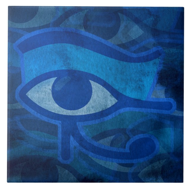 Azulejo Blue Horus Oye Ceramic Tile (Frente)