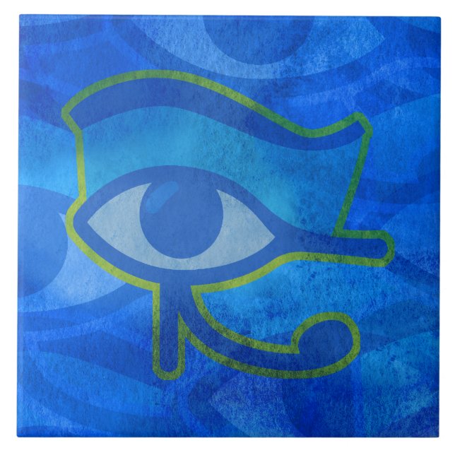 Azulejo Blue Horus Oye Ceramic Tile (Frente)