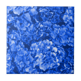 Azulejo Blue Hydrangea Ceramic Tile