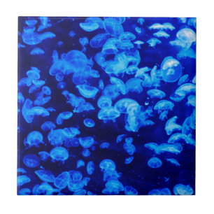 Azulejo Blue Jellyfish