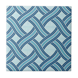 Azulejo Blue Lines Pattern