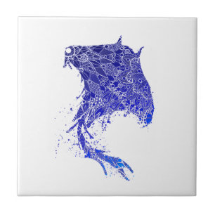 Azulejo Blue Mandala Stingray