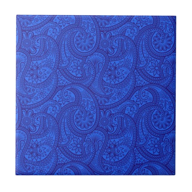 Azulejo Blue Paisley (Frente)