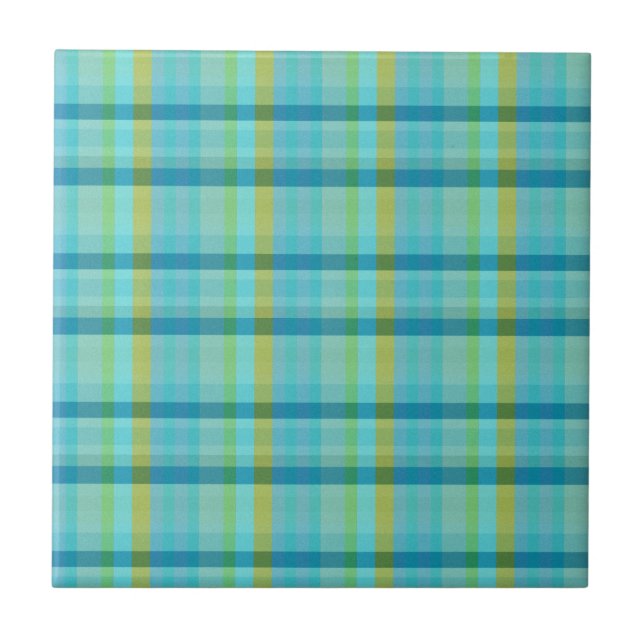 Azulejo Blue Plaid by Shirley Taylor (Frente)