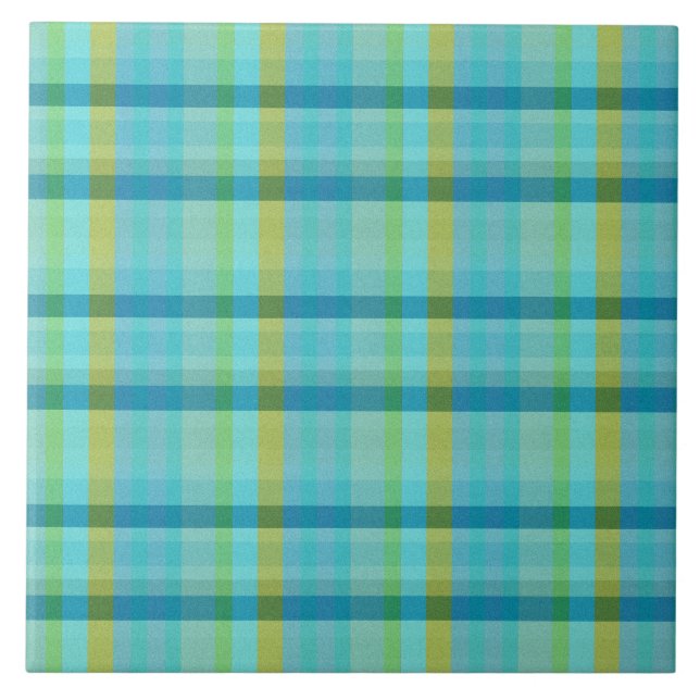 Azulejo Blue Plaid by Shirley Taylor (Frente)