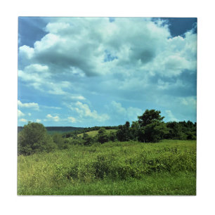 Azulejo Blue Ridge Parkway cerca de Floyd, Virginia
