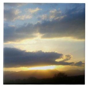 Azulejo Blue Sky Sunset Tile