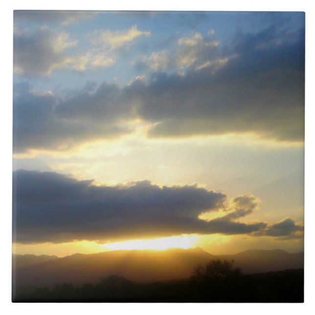 Azulejo Blue Sky Sunset Tile (Frente)