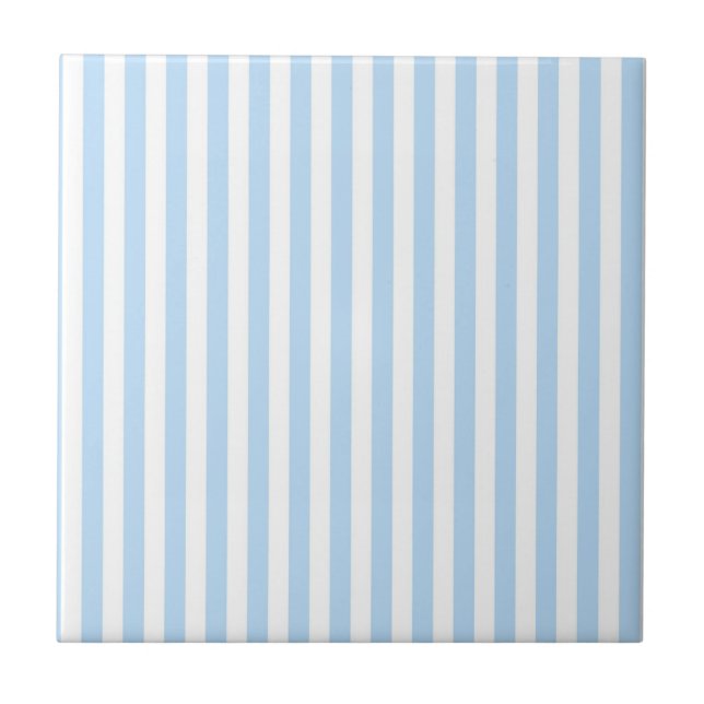 Azulejo Blue Stripes Pattern Minimal Modern Summer (Frente)