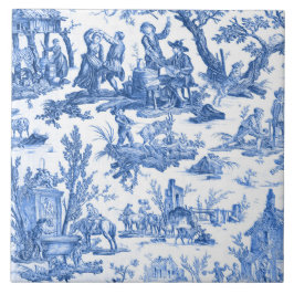 Azulejo Blue Toile de Jouy