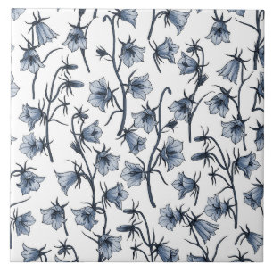 Azulejo Bluebells, Harebells, Bellflowers