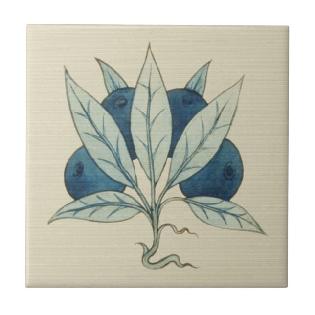 Azulejo Blueberries William De Morgan (Frente)