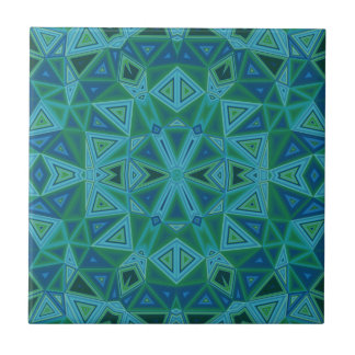 Azulejo Bluegreen Triangles Ceramic Tile