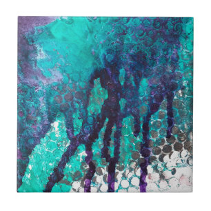 Azulejo Blues de tinta derramados