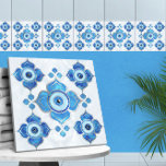 Azulejo Blues ornamentos de ojos malvados y Pearl<br><div class="desc">Blues ornamentos de ojos malvados y Pearl</div>