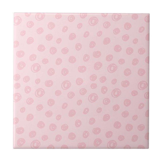 Azulejo Blush Pink Dots (Frente)