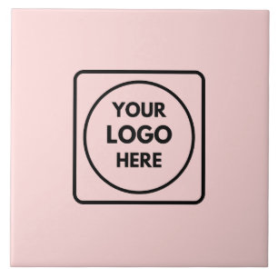 Azulejo Blush Rosa Femenino   Logotipo Profesional Persona