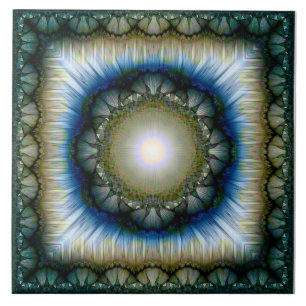 Azulejo Blütenstrahlmuster