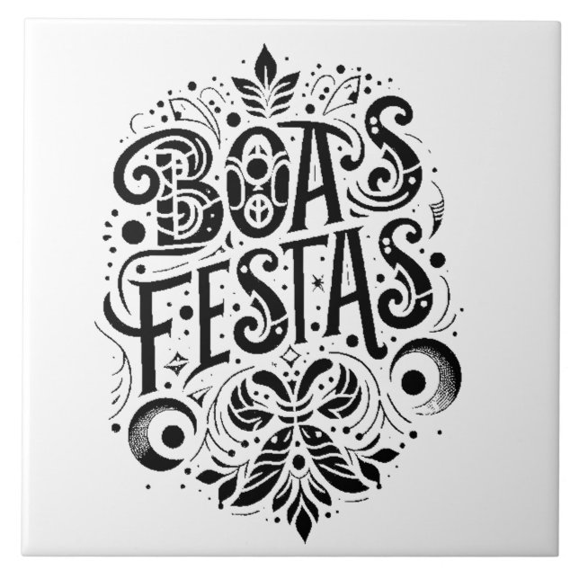 Azulejo Boas Festas (Frente)