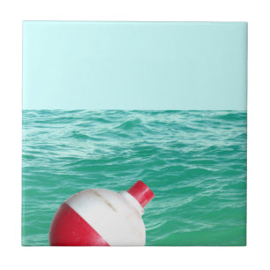 Azulejo Bobber de pesca en agua
