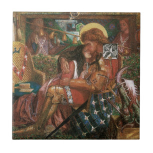 Azulejo Boda de San Jorge y la princesa Sabra por Rossetti