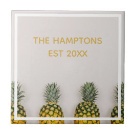 Azulejo Boda del Aniversario de la Piña Tropical