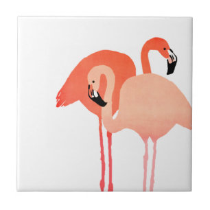 Azulejo Boda en la playa de Flamingos Rosados