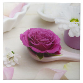 Azulejo Boda Floral florece el destino romántico