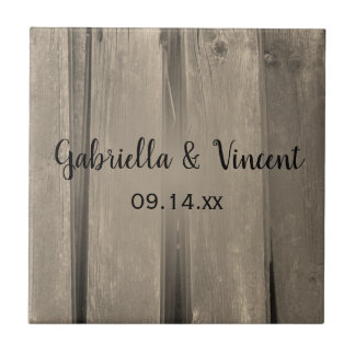 Azulejo Boda Rústico de Barn Wood