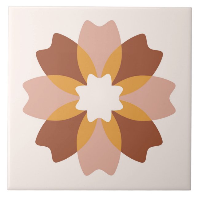 Azulejo Boho bloquea la floral (Frente)