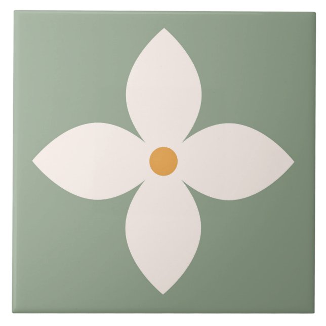Azulejo Boho bloquea la floral (Frente)