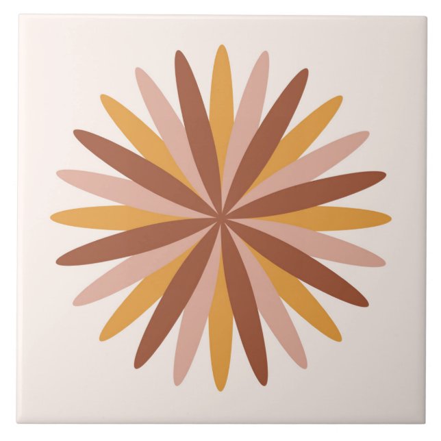 Azulejo Boho bloquea la floral (Frente)