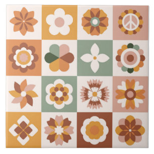 Azulejo Boho bloquea la floral