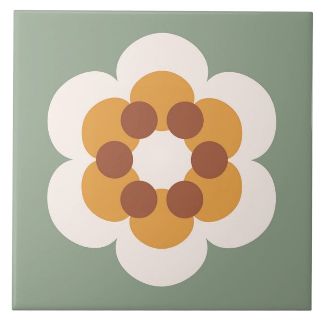 Azulejo Boho bloquea la floral (Frente)