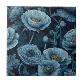Azulejo Boho Floral Ranunculus Tiles For Hallway Walls
