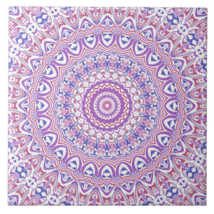 Azulejo Boho Hippie Funky Groovy Bohemio Calidoscopio