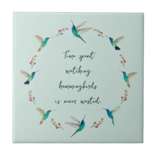 Azulejo Boho Hummingbirds