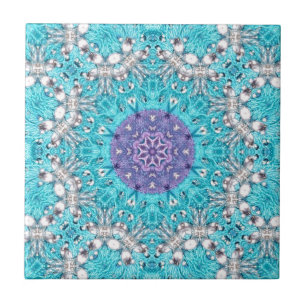Azulejo Boho marroquí Barroideria turquesa bohemia