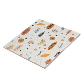 Azulejo Boho Resumen de la colección de moda retro