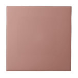 Azulejo Boho Rosy Brown Ceramic<br><div class="desc">Un sólido estilo de combinación de colores de boho marrón rosado, cerámica para proyectos caseros DIY. Úsalo como una simple teja de montaña, para un resplandor mezclado con otros colores, para decorar una mesa, embaldosar una bandeja, azulejos de ducha, crear un mosaico, estantes de libros de baldosas, etc. Sé creativo....</div>