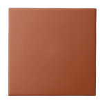 Azulejo Boho Terracotta Rust Ceramic<br><div class="desc">Un sólido estilo de esquema de color boho de terracota rust, cerámica para proyectos caseros DIY. Úsalo como una simple teja de montaña, para un resplandor mezclado con otros colores, para decorar una mesa, embaldosar una bandeja, azulejos de ducha, crear un mosaico, estantes de libros de baldosas, etc. Sé creativo....</div>