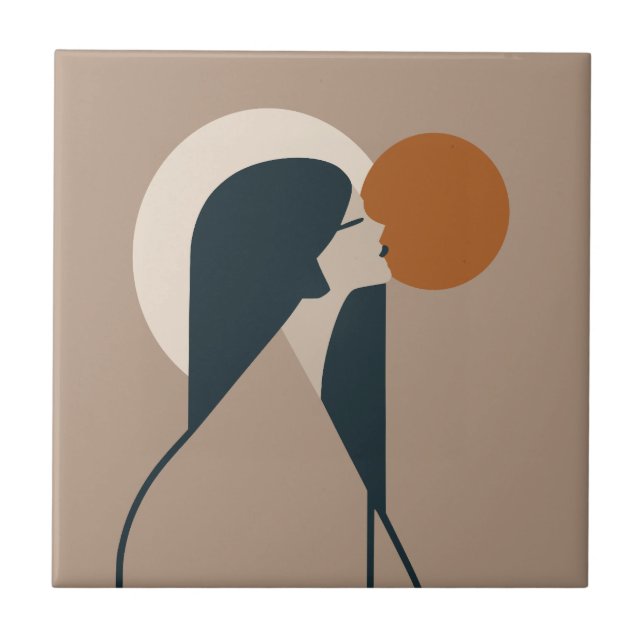Azulejo Boho Woman Sun (Frente)