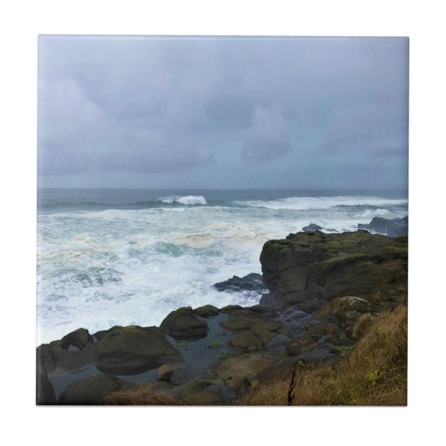 Azulejo Boiler Bay State Wayside, Depoe Bay, Oregon (Frente)