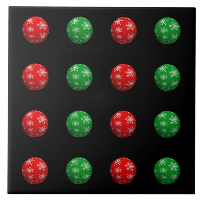 Azulejo Bolas de Navidades 3D (Frente)
