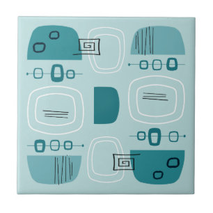 Azulejo Bolas modernas y Stones Turquoise